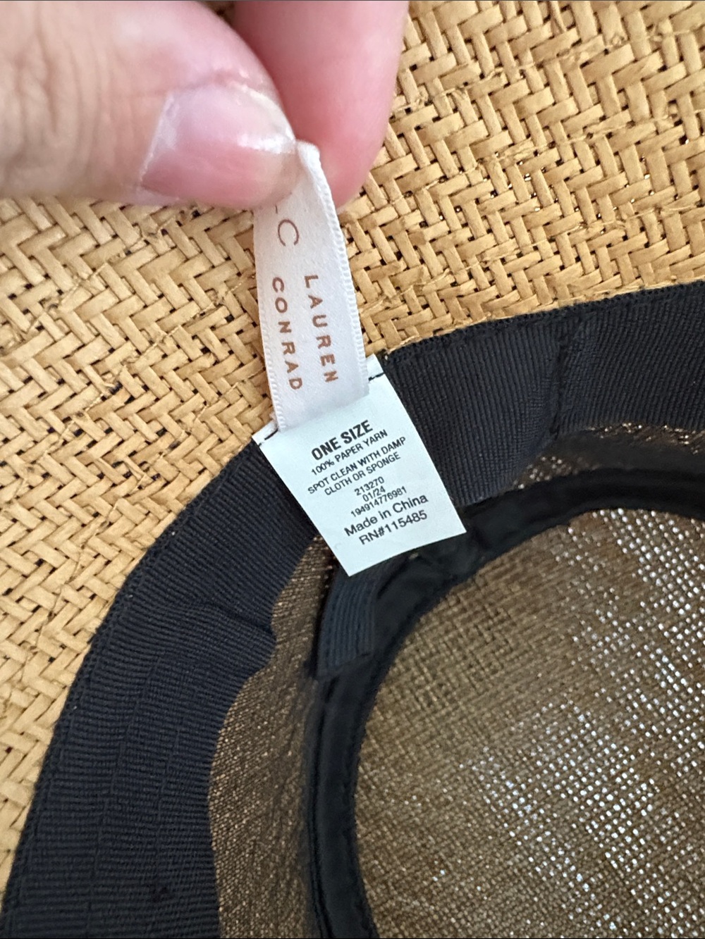 LC Lauren Conrad Woven Straw Bucket Hat - Picture 4 of 5